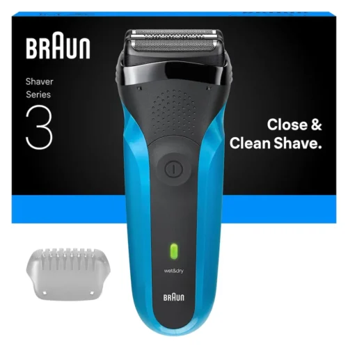 Braun Series 3 310s Wet and Dry Shaver, Blue