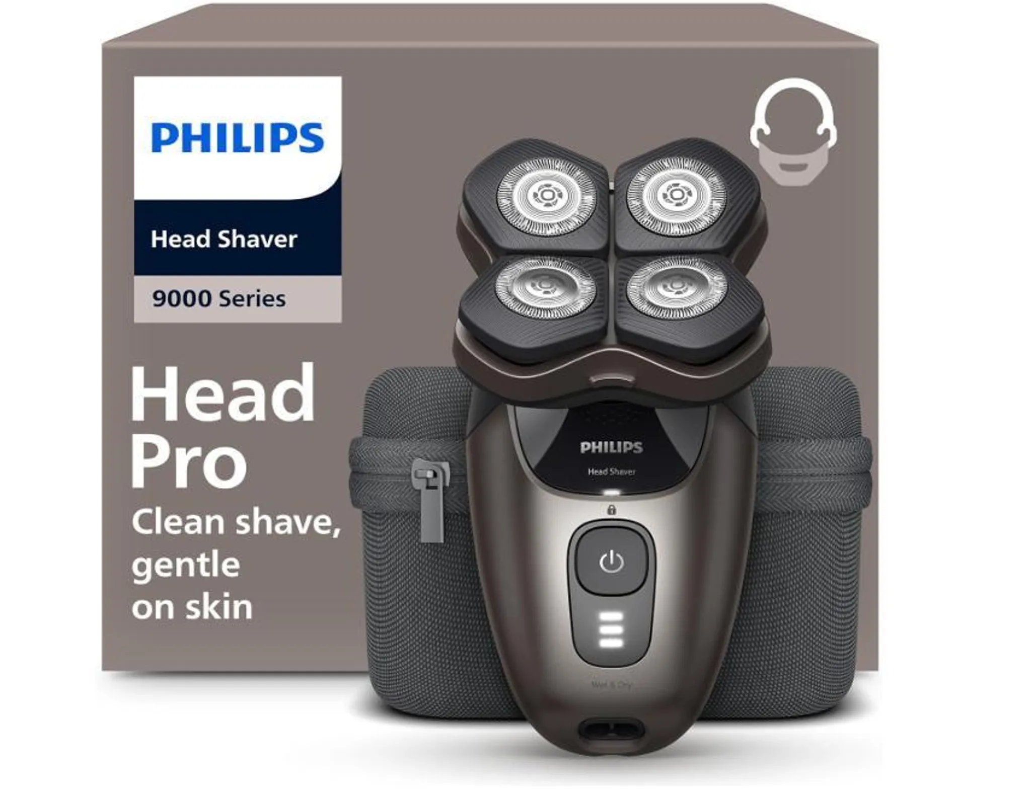 Philips Baldness Shaver Pro Series 9000 Hair Care HS9980/15