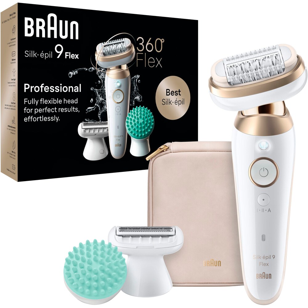 Braun epilator »Silk-épil Flex 9 9-071« with shaver attachment