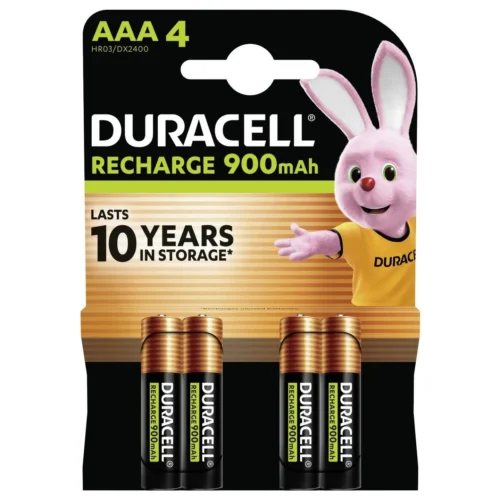 Duracell StayCharged HR03 AAA battery (rechargeable) NiMH 900 mAh 1.2 V 4 pack