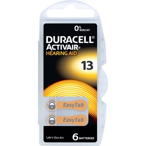 Duracell Hearing aid battery ZA 13 1.45 V 6 pc(s) 290 mAh Zinc air Activair 13