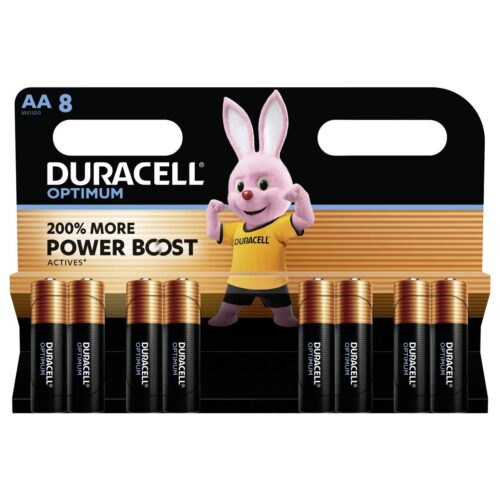 Duracell Optimum AA battery Alkali-manganese 1.5 V 8 pack