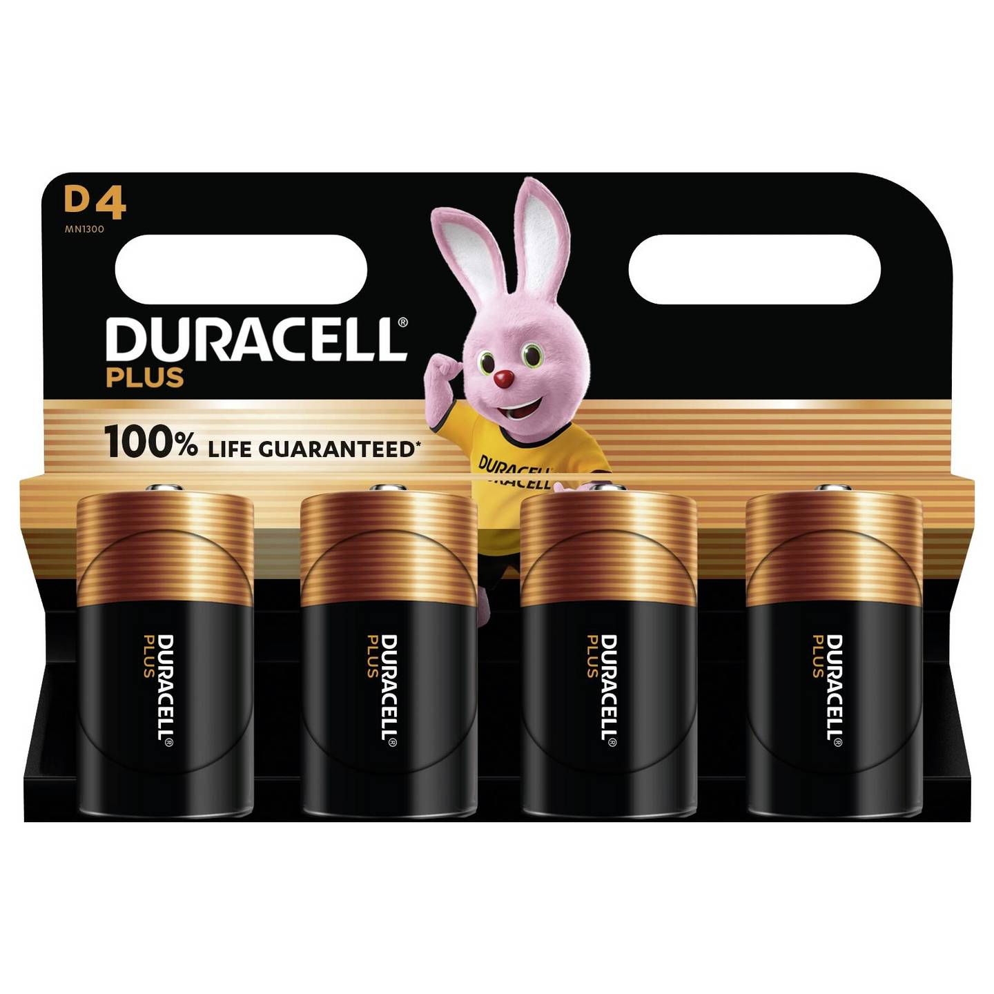 Duracell Plus-D K4 D battery Alkali-manganese 1.5 V 4 pack