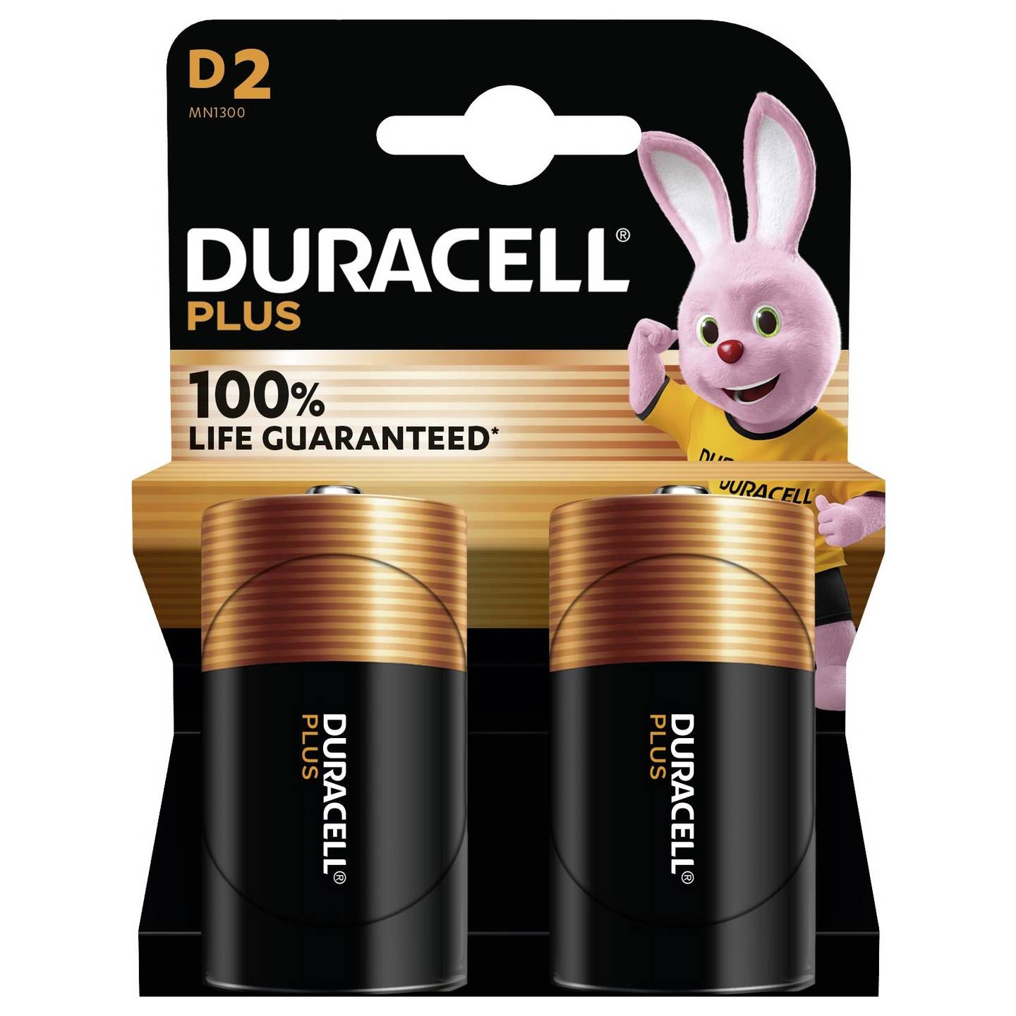 Duracell Plus-D K2 D battery Alkali-manganese 1.5 V 2 pack