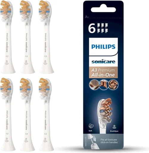Philips Sonicare Replacement Brush Head  white A3 HX9096/10 pack of 6