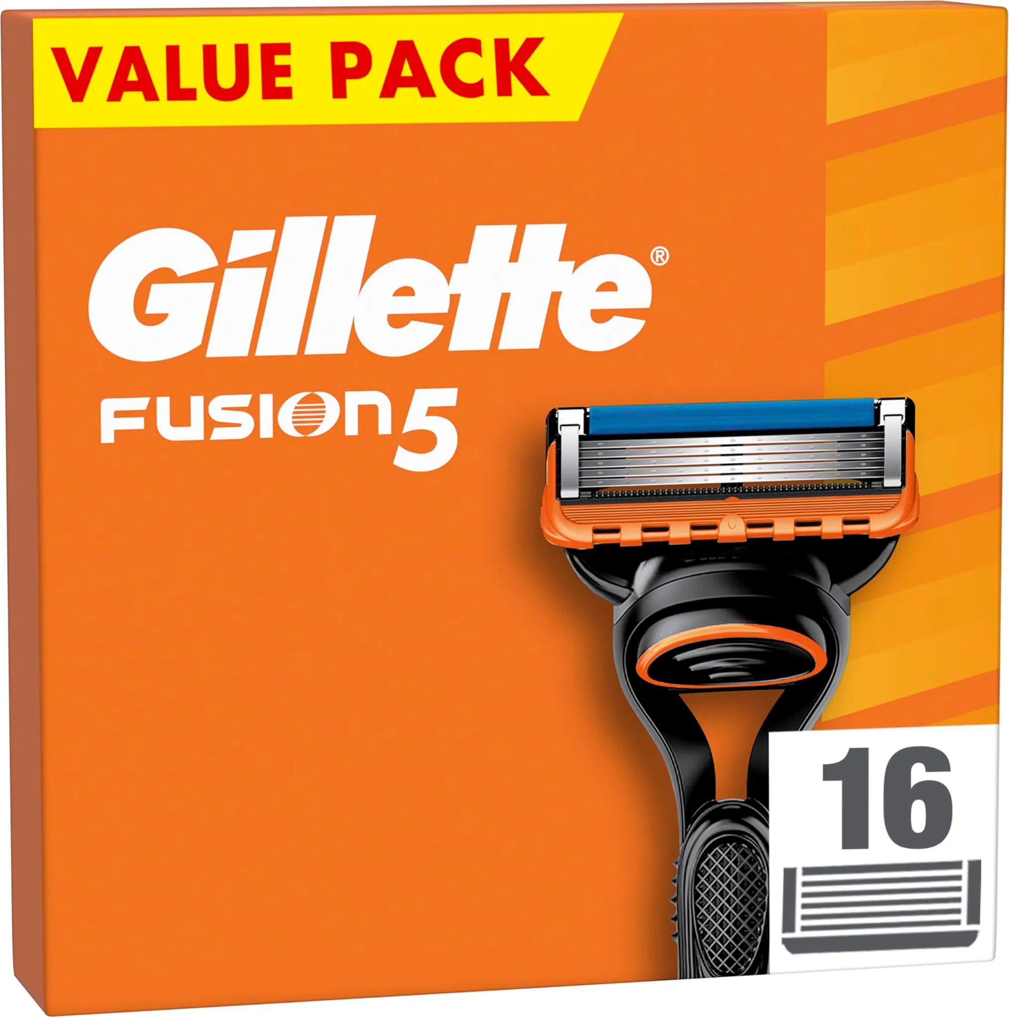 Gillette Fusion5 Razor Blades 16 Replacement Blades for Men with Comfort