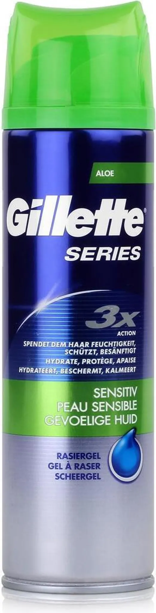 Gillette Series Shaving Gel for Sensitive Skin, 200 ml